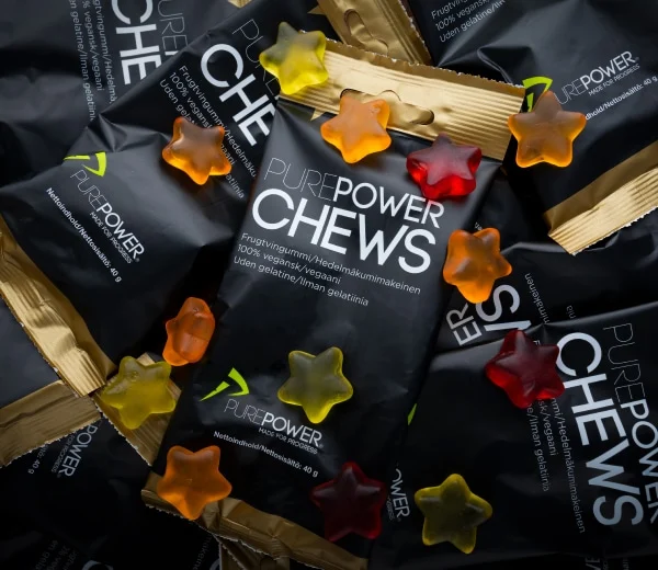 Afbeelding van verschillende zakjes energy chews