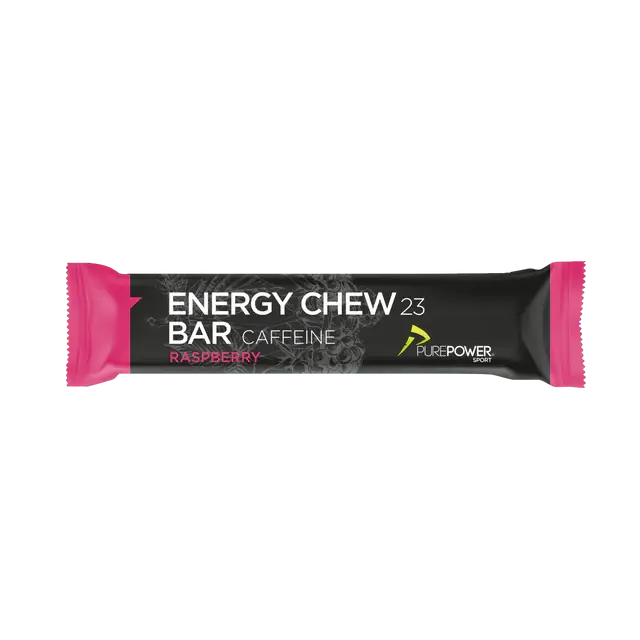 PurePower Energy Chew Bar 30gr energiereep framboos