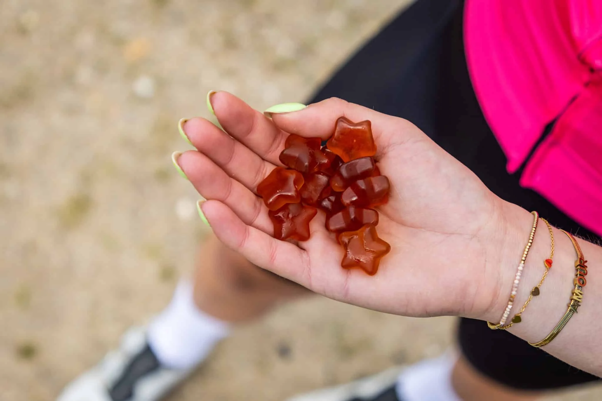 Afbeelding van een handje vol energy chews