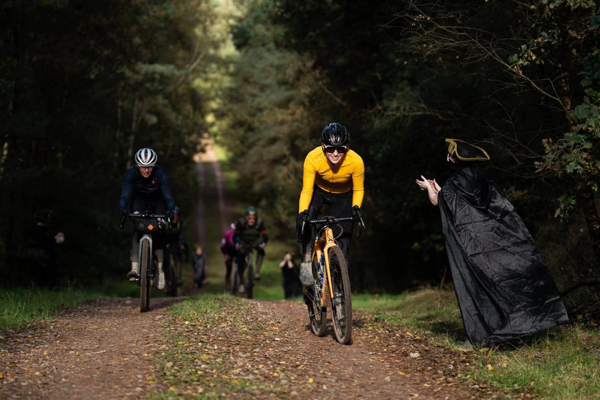 Wielrennen in de herfst