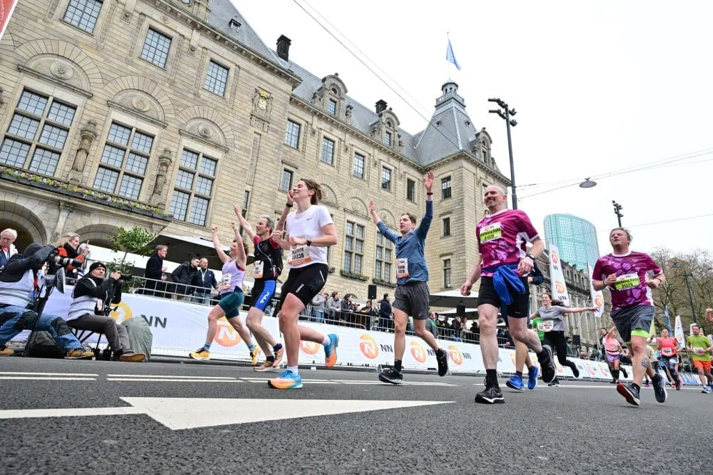 running in marathon Rotterdam